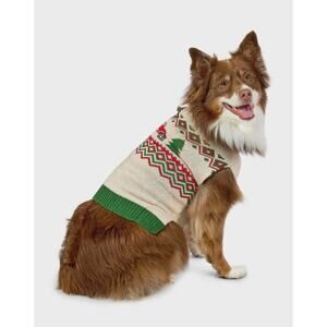 NEW! Vibrant Life Christmas Pet Dog Sweater Costume Size M 20-50lb Red Truck